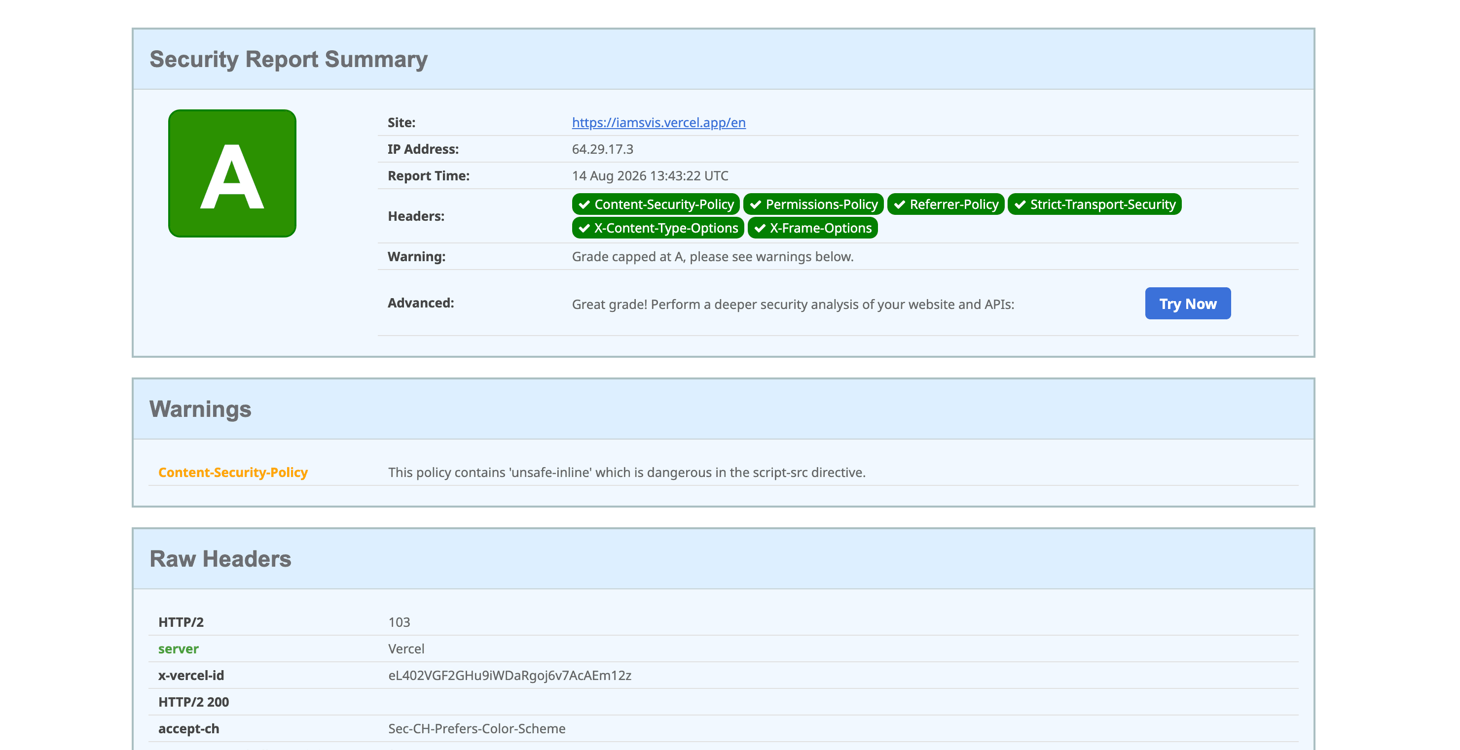 Security Headers 1
